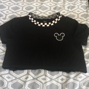 Vans x Disney black cropped shirt